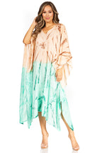 Tie Dye Summer Caftan Dress