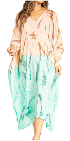 Tie Dye Summer Caftan Dress