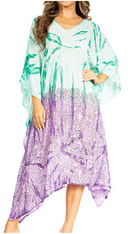Tie Dye Summer Caftan Dress