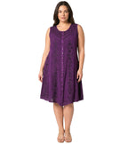 Floral Embroidered Button-Up Midi Dress