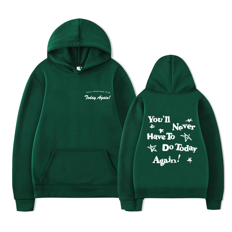 Printed Graphic Pullover Hoodie