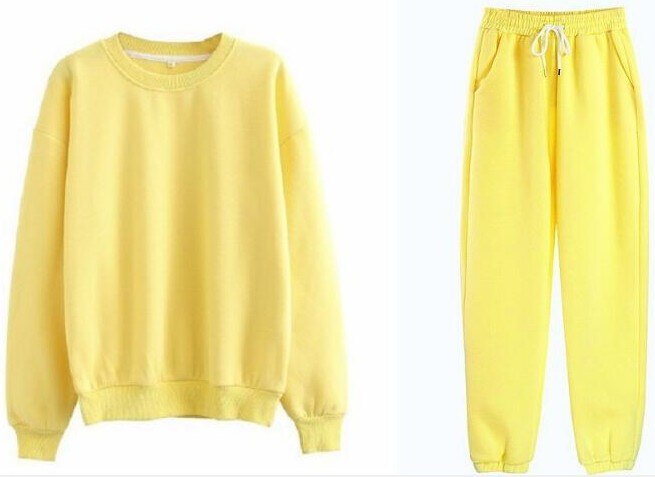 Women's Fleece Hoodie Tracksuit Set