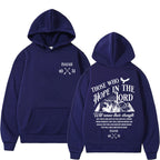 Christian Jesus Print Pullover Hoodie