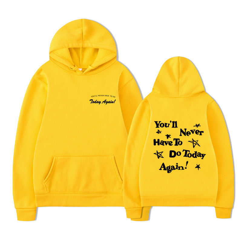 Printed Graphic Pullover Hoodie