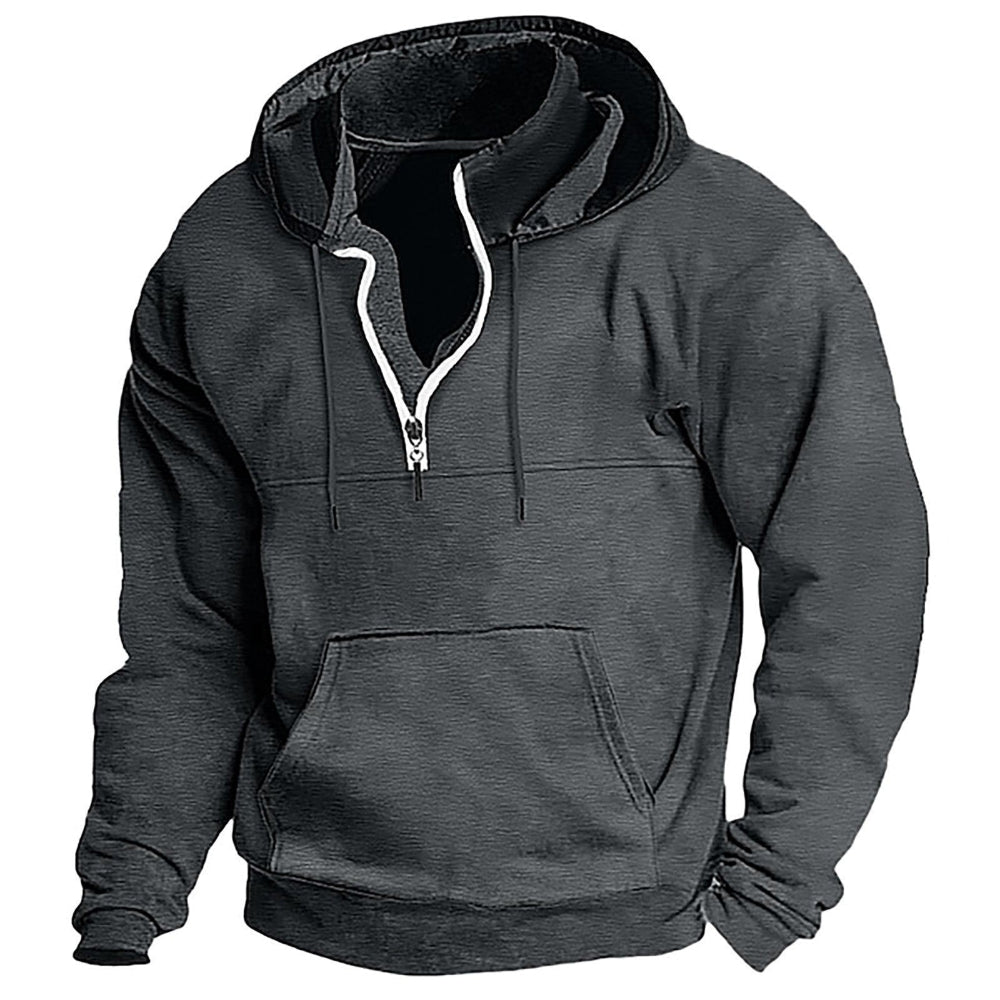 Long Sleeve Half Zip Hoodie