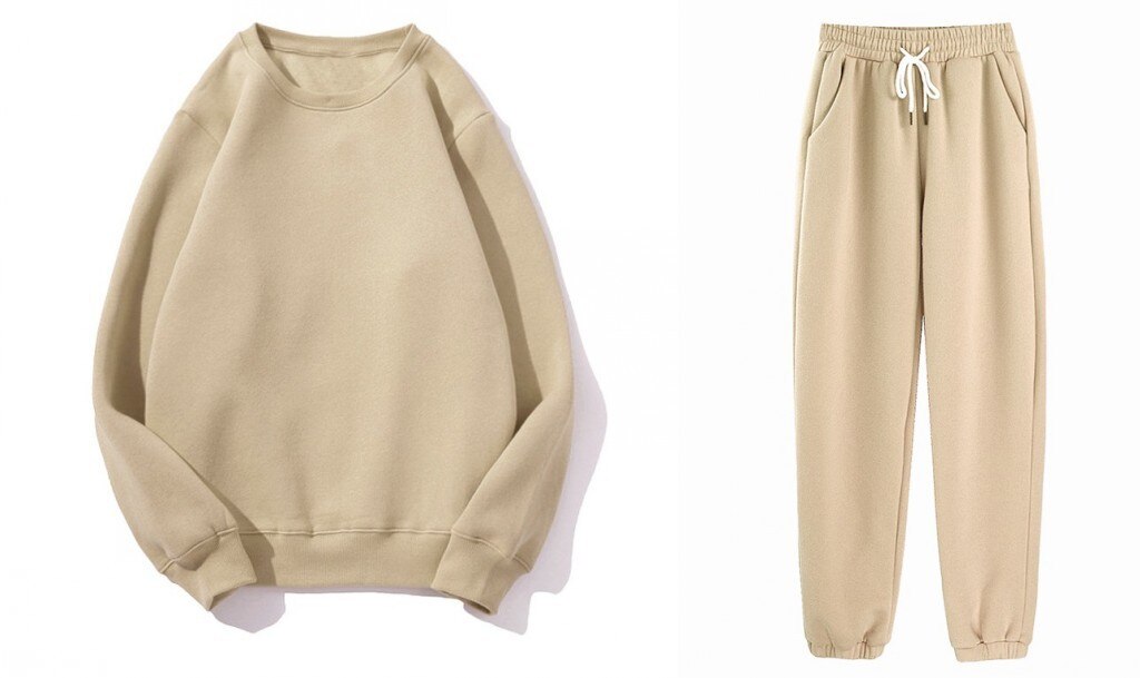 Women's Fleece Hoodie Tracksuit Set