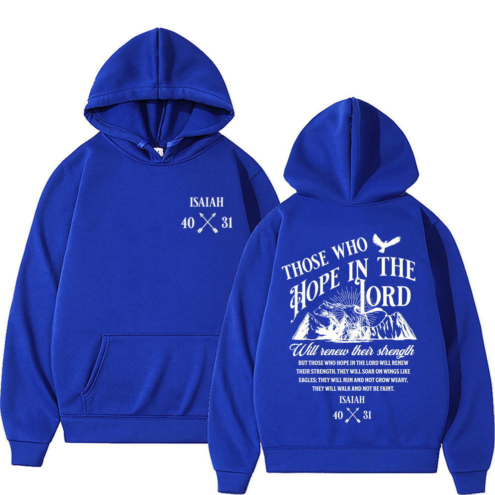 Christian Jesus Print Pullover Hoodie