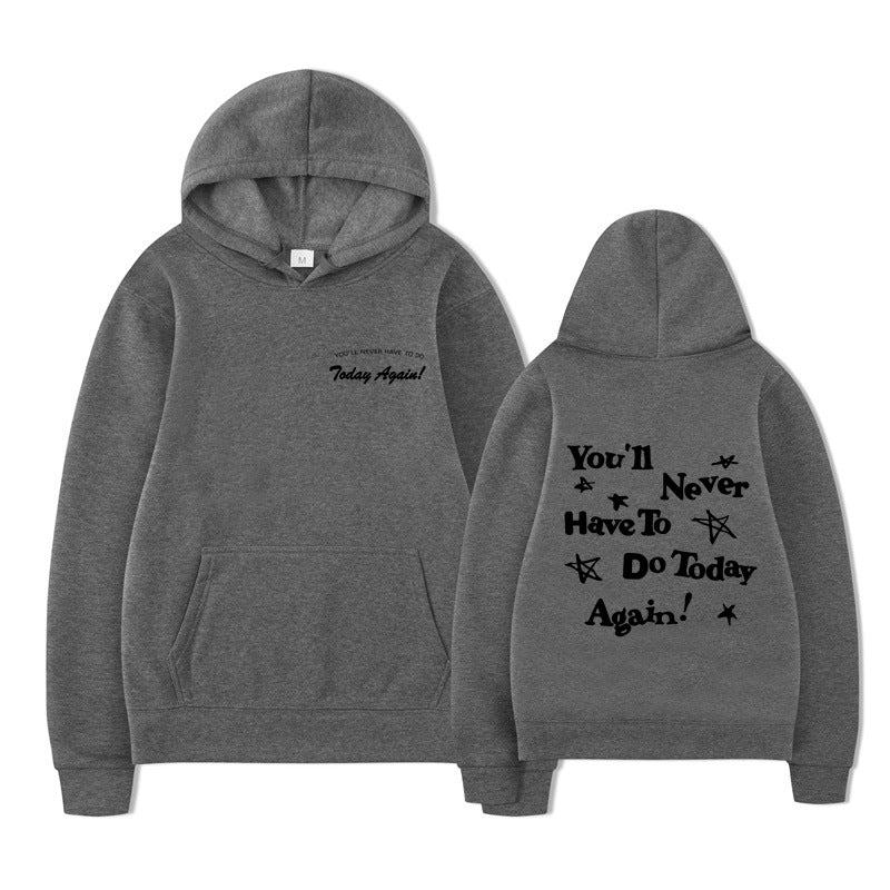 Printed Graphic Pullover Hoodie