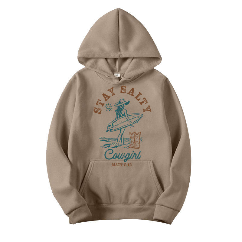 Funny Printed Fleece Hoodie