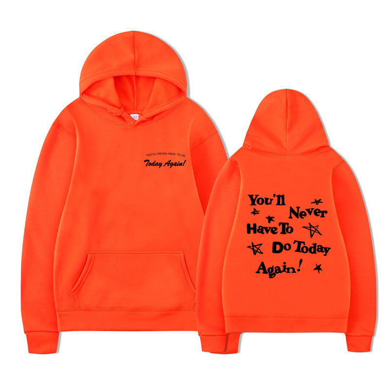 Printed Graphic Pullover Hoodie