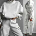 Women's Hooded Sweatshirt Pants Set