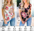 Floral Top with Sequin Pocket (Black)