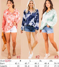 Tye Dye Button Up Top (Blue)