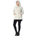 Faux Fur Hoodie with Pocket (Bone)