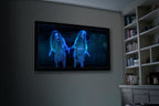 AtmosFX Halloween Digital Decoration USB - Ghostly Apparitions 3 + 5.5 ft x 9 ft Projection Screen