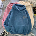 Loose Fleece Pocket Hoodie