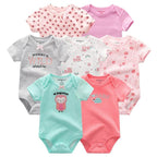 7-Piece Cotton Baby Romper Set