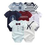 7-Piece Cotton Baby Romper Set