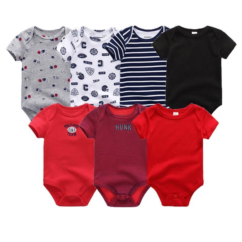 7-Piece Cotton Baby Romper Set