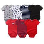 7-Piece Cotton Baby Romper Set