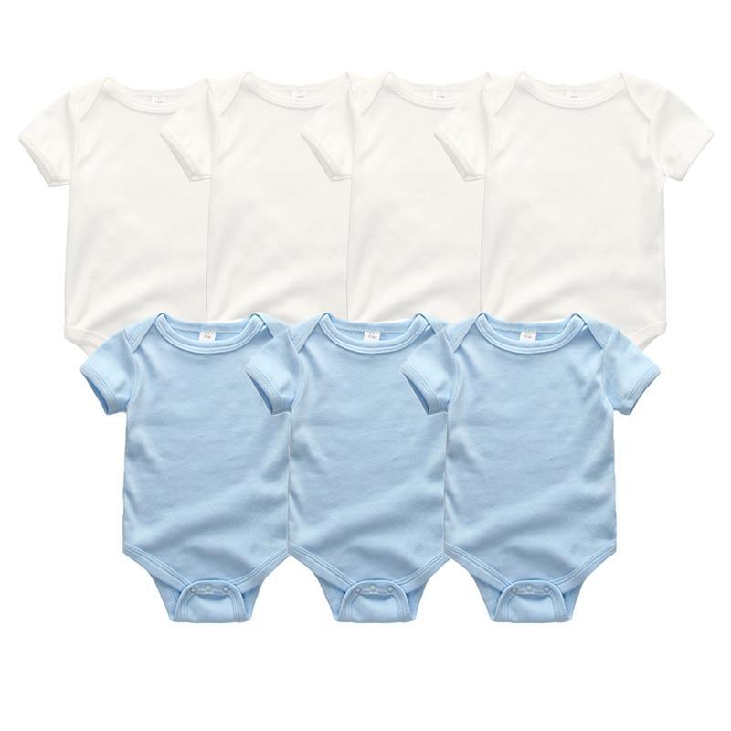 7-Piece Cotton Baby Romper Set