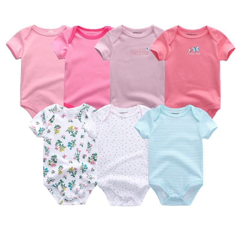 7-Piece Cotton Baby Romper Set