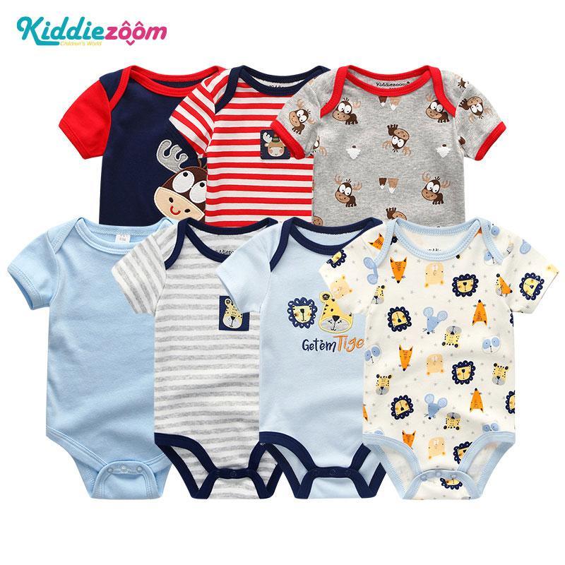 7-Piece Cotton Baby Romper Set