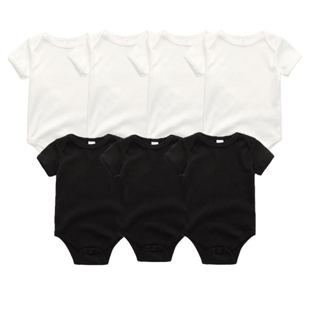 7-Piece Cotton Baby Romper Set