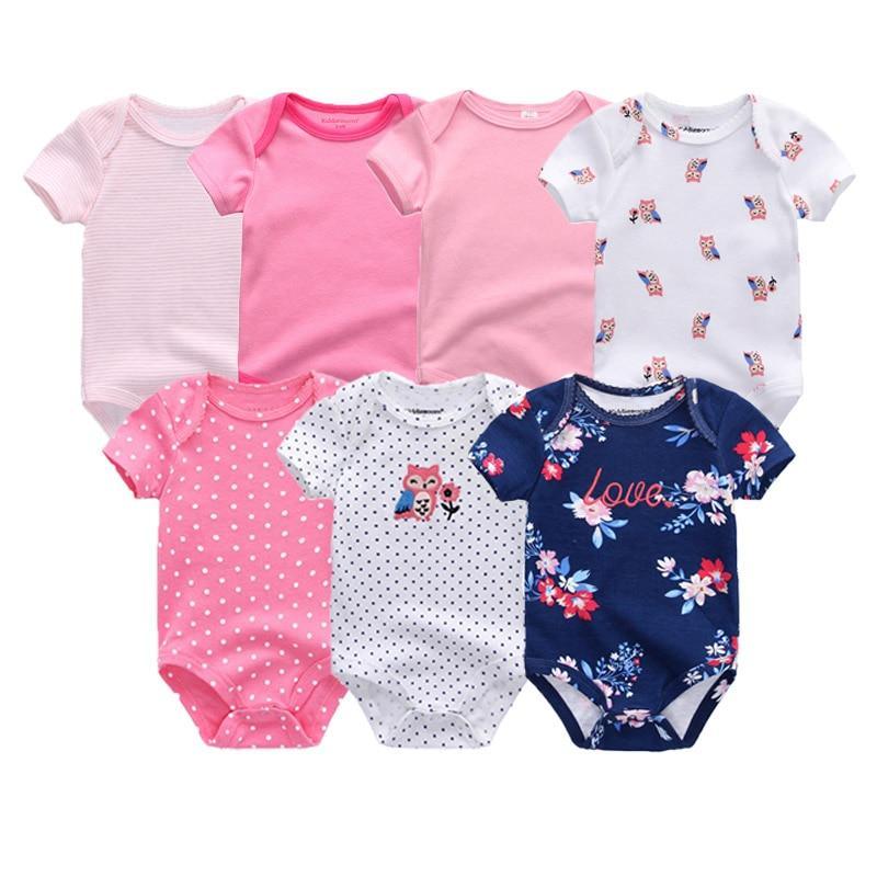 7-Piece Cotton Baby Romper Set