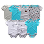 7-Piece Cotton Baby Romper Set