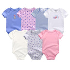 7-Piece Cotton Baby Romper Set