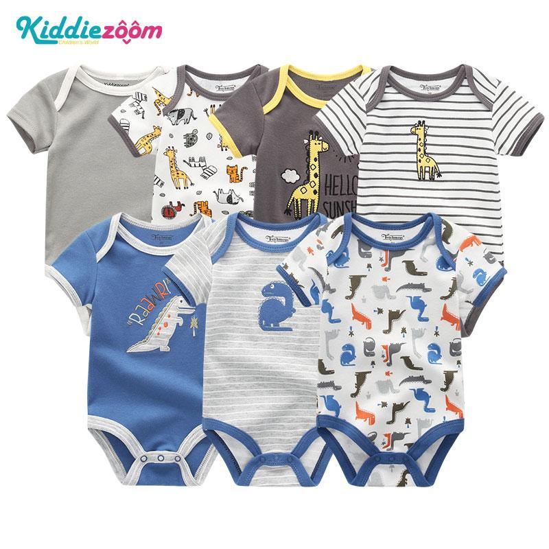 7-Piece Cotton Baby Romper Set