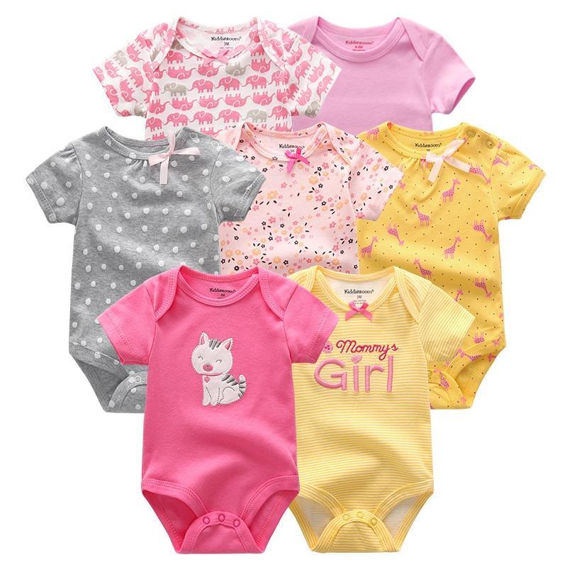 7-Piece Cotton Baby Romper Set