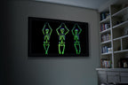 HoliScapes® USB Projector Kit - Halloween Vol 1 + Projector + 48" x 72" Projection Screen