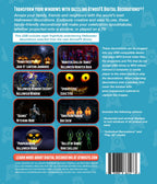 HoliScapes® USB Projector Kit - Halloween Vol 1 + Projector + 48" x 72" Projection Screen