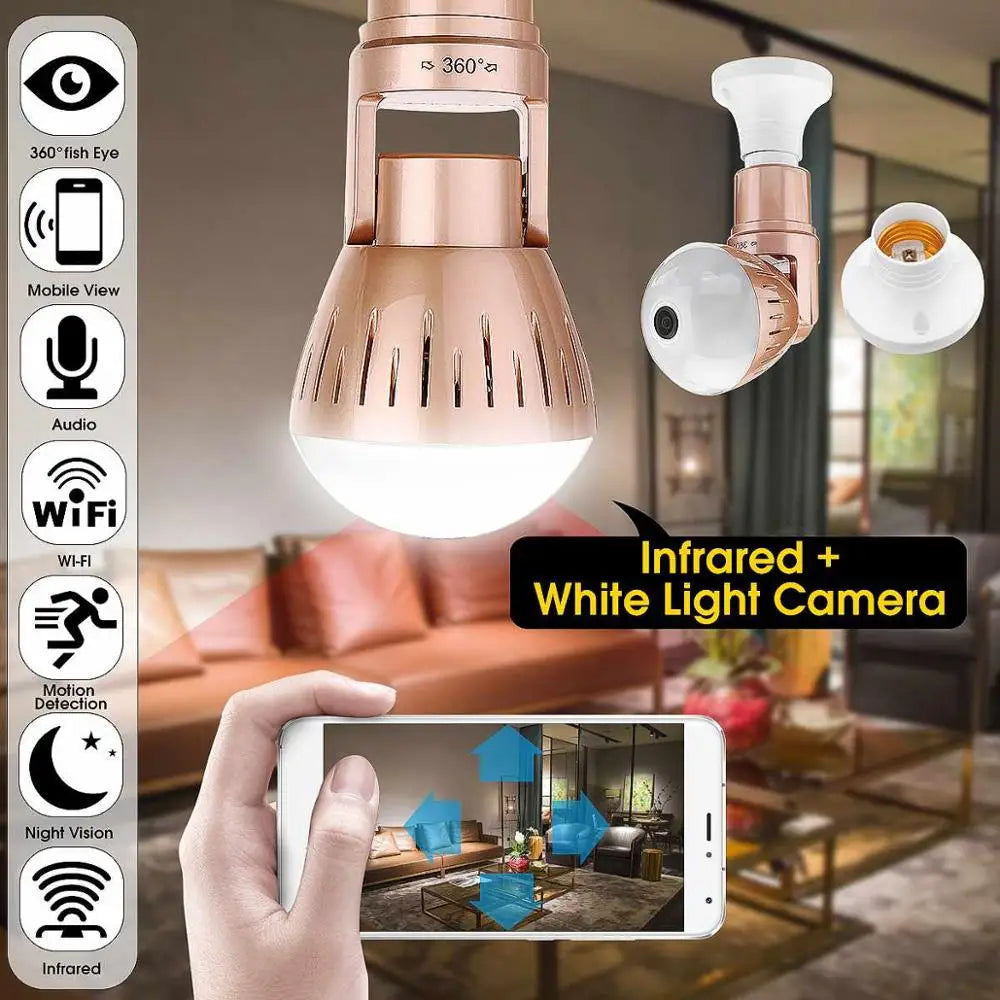 2MP 360° WiFi Camera Bulb