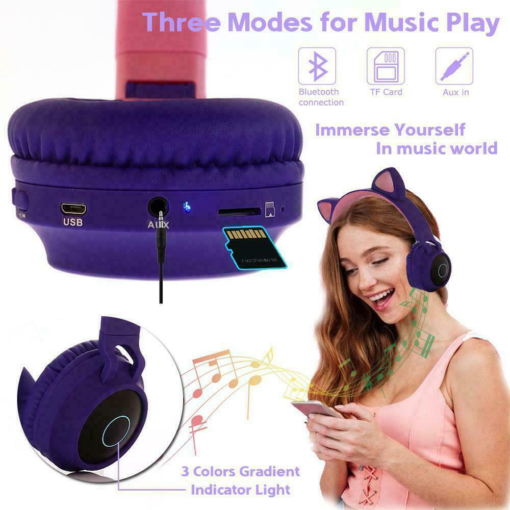 Kids Foldable Bluetooth Headphones