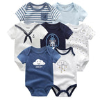 7-Piece Cotton Baby Romper Set