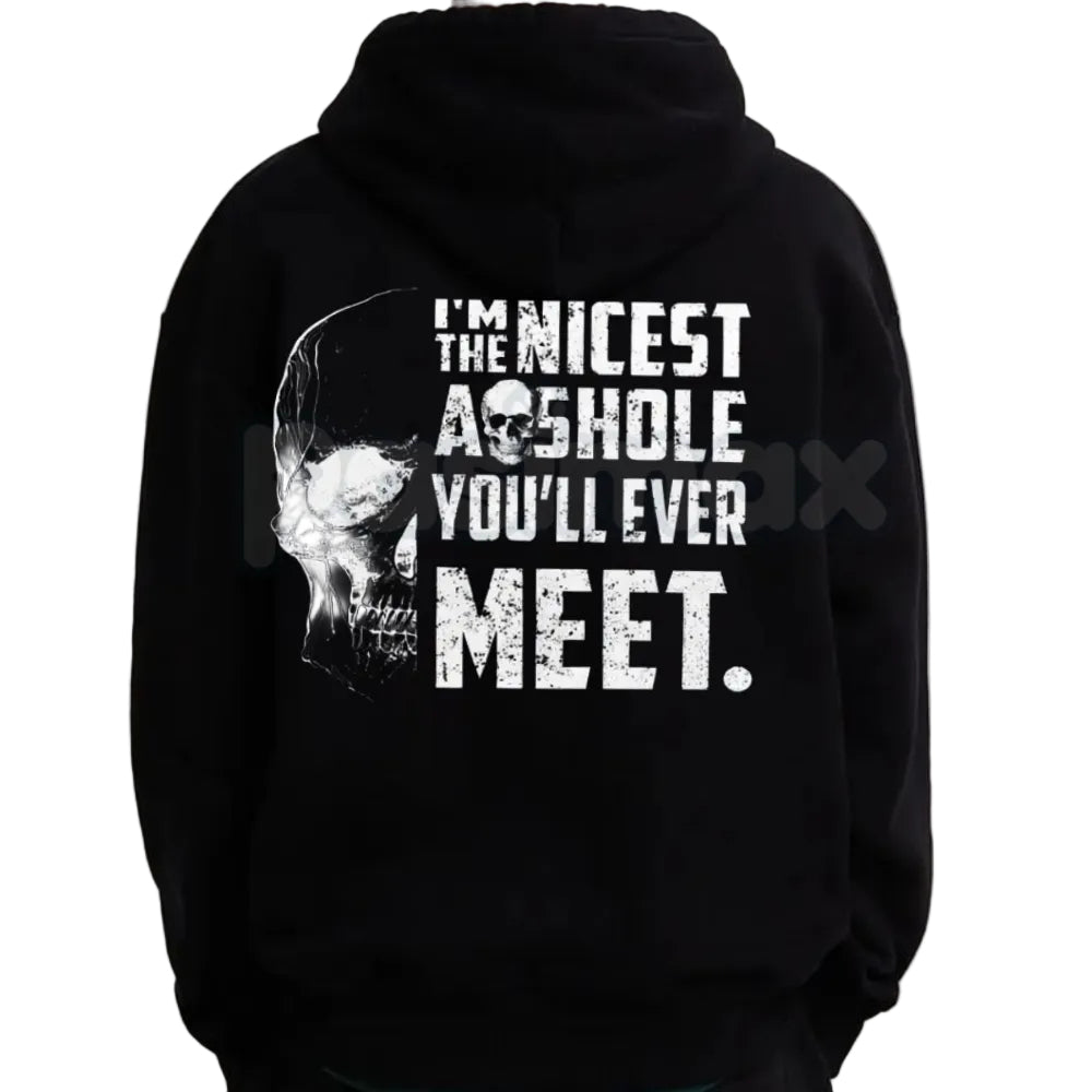 Nicest A**hole Funny Graphic Hoodie