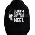 Nicest A**hole Funny Graphic Hoodie