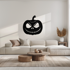 Pumpkin Metal Wall Art – Halloween Jack-O'-Lantern Decor- KAF282