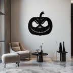 Pumpkin Metal Wall Art – Halloween Jack-O'-Lantern Decor- KAF282