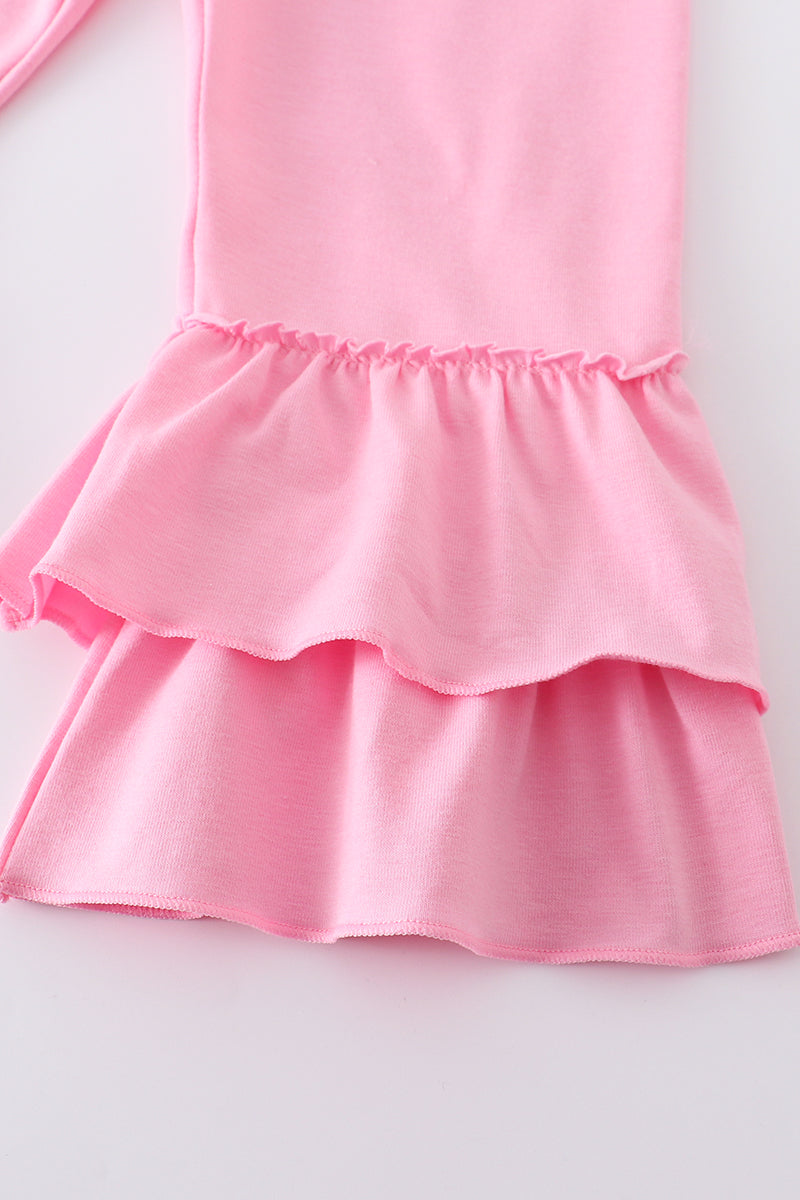Floral Bunny Embroidered Smocked Set