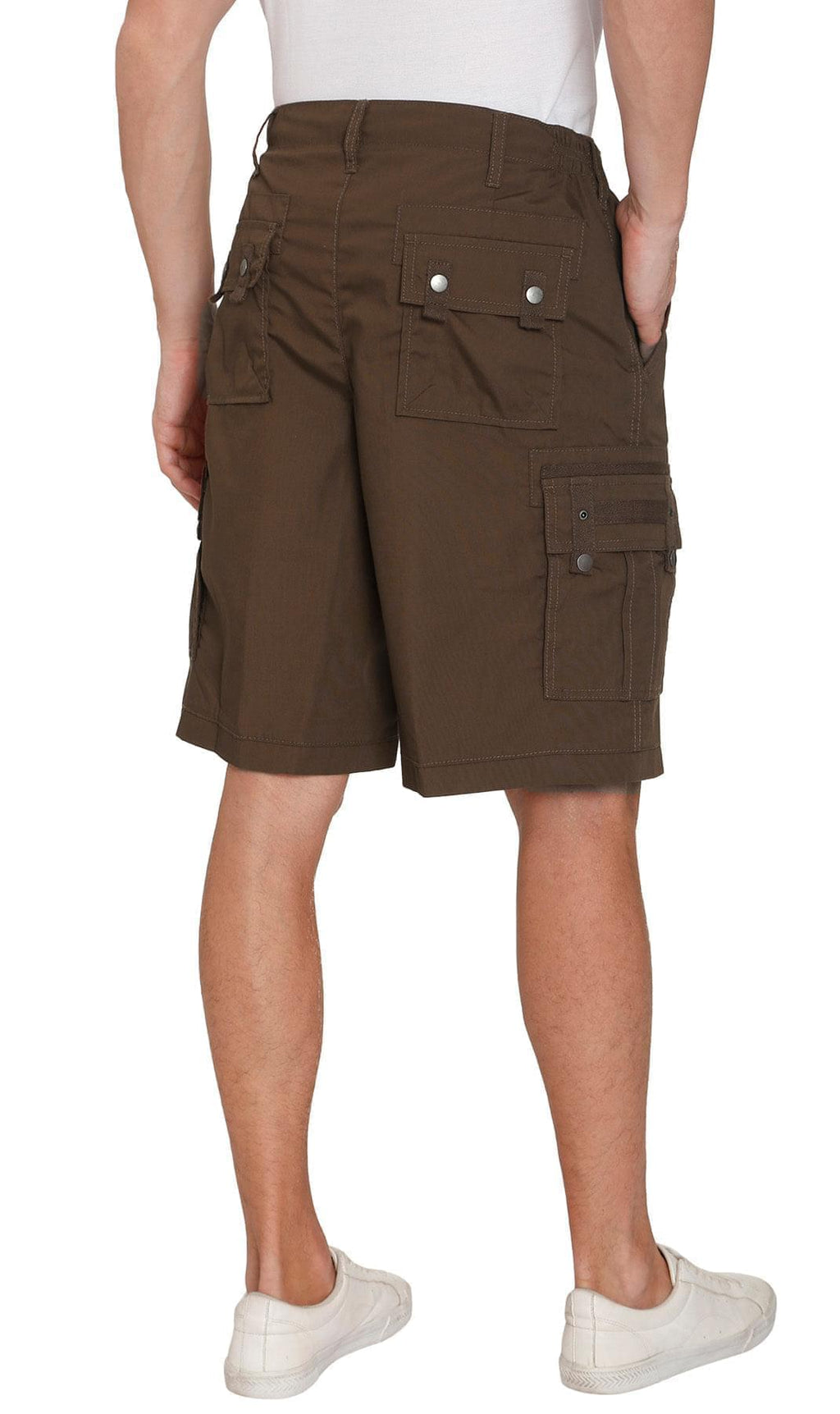 Elastic Waist Cargo Shorts