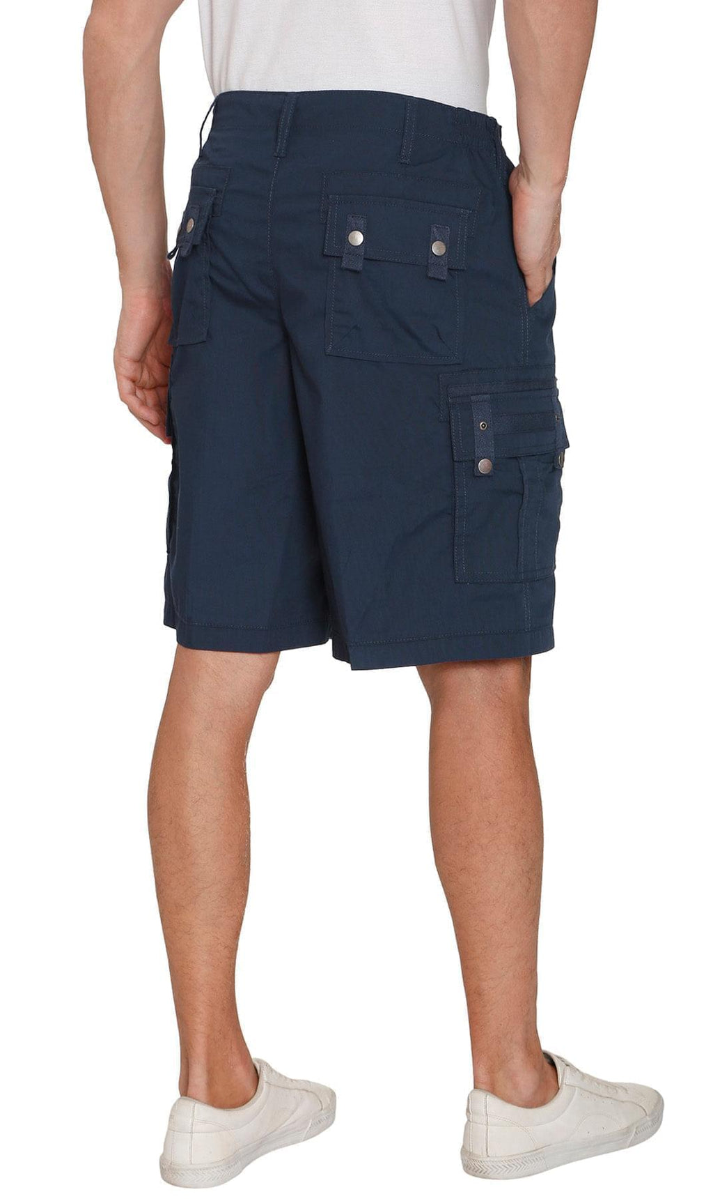 Elastic Waist Cargo Shorts