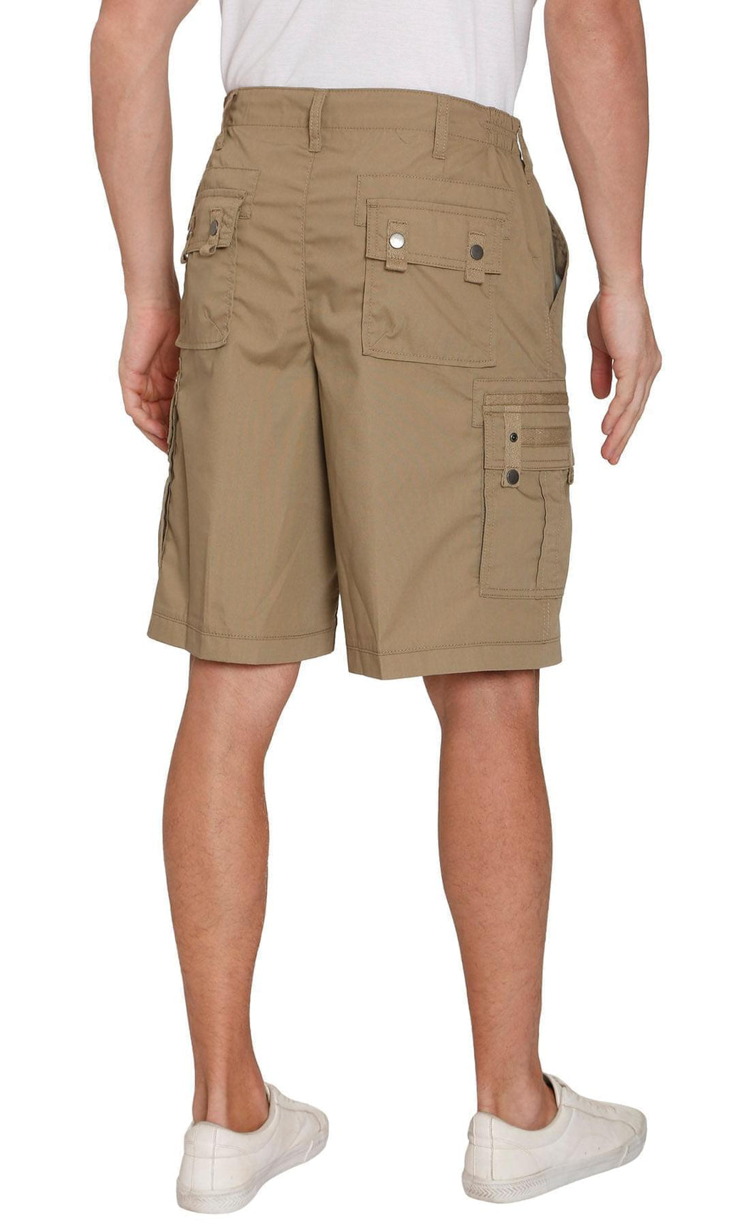 Elastic Waist Cargo Shorts