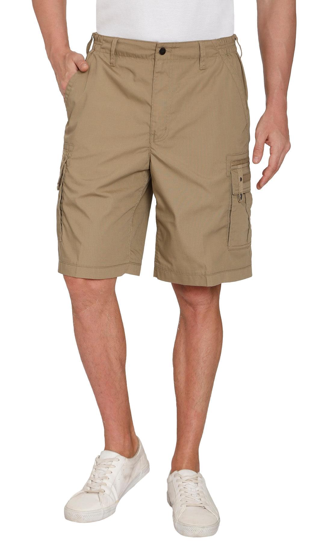Elastic Waist Cargo Shorts