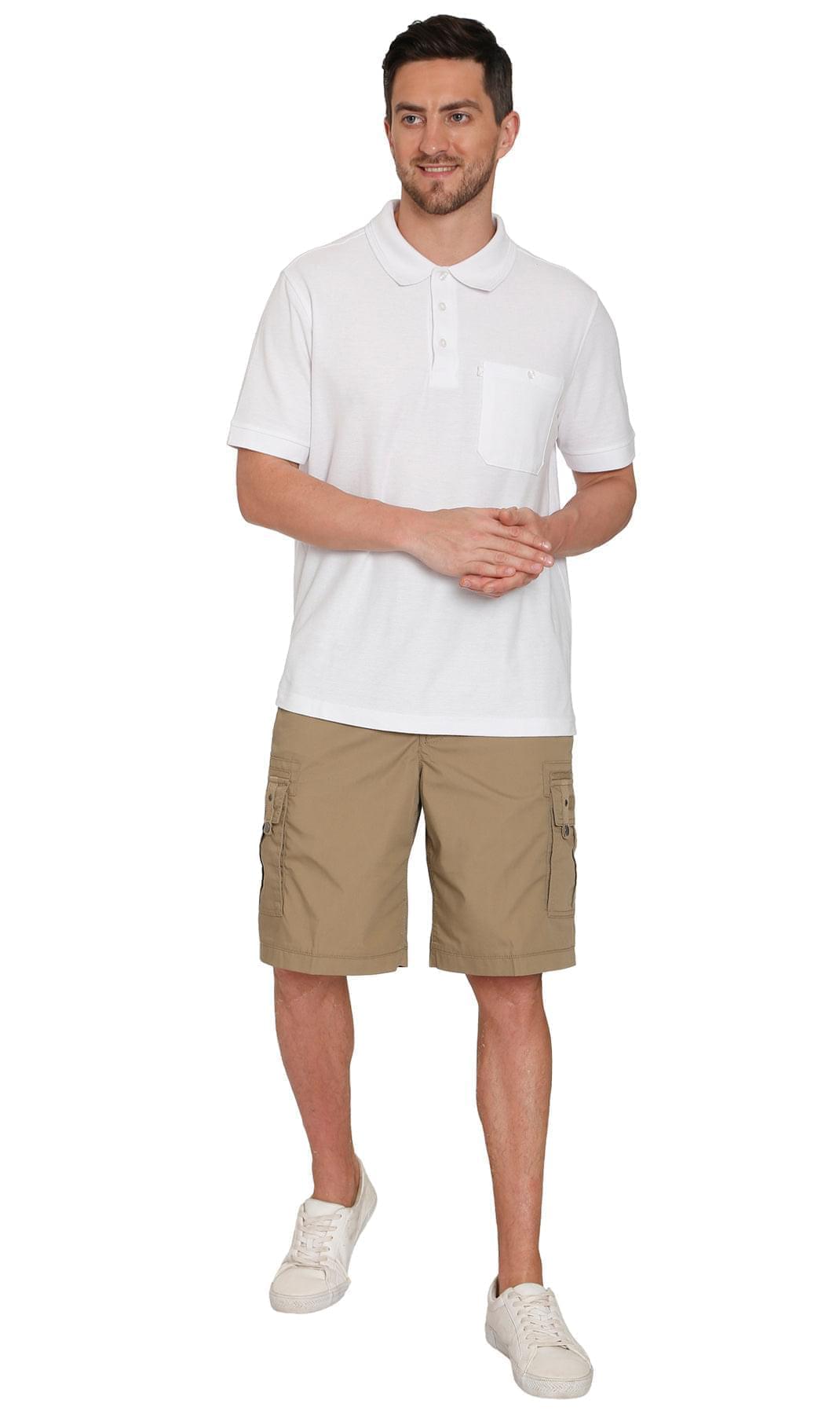 Elastic Waist Cargo Shorts