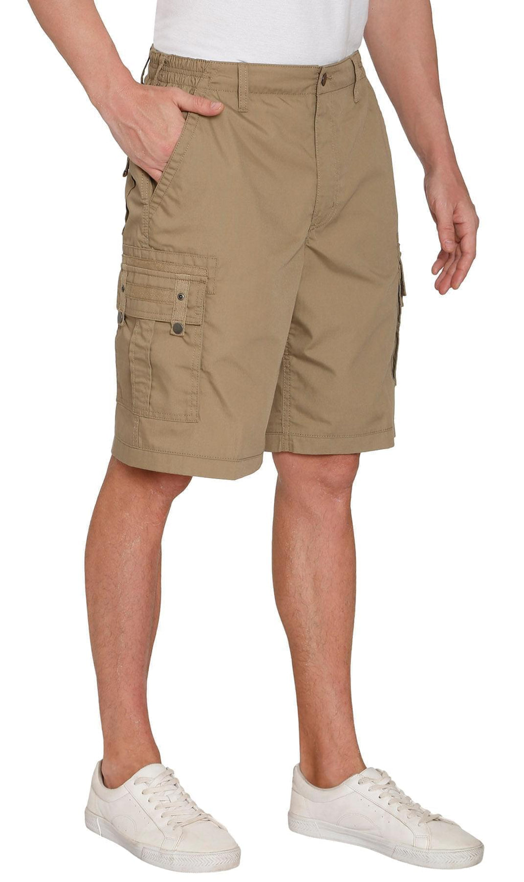 Elastic Waist Cargo Shorts