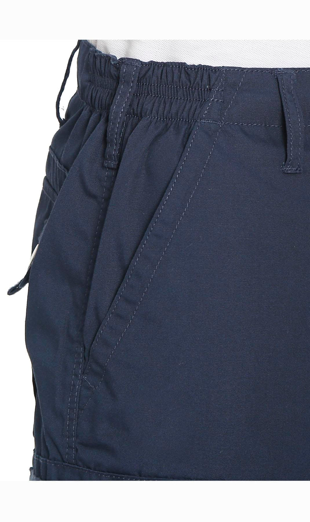 Elastic Waist Cargo Shorts